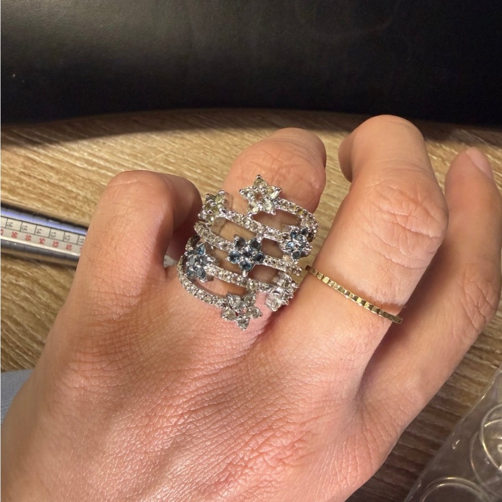 Sterling Silver (925) Flower Ring